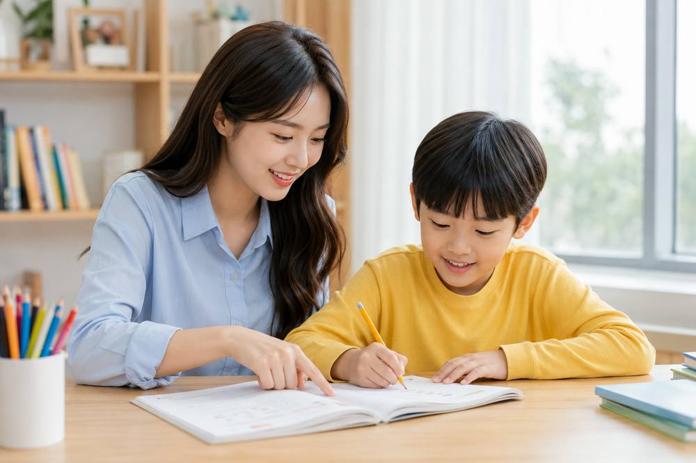 길음동 사회 과외 학생 공부 사진