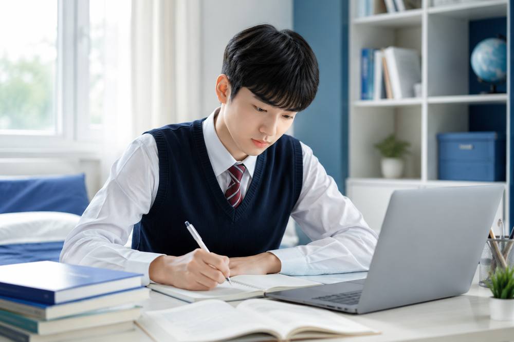 감만동 사회 과외 학생 공부 사진